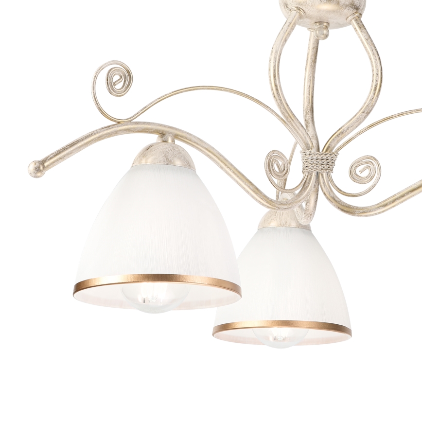 Brilagi - LED Przysufitowy żyrandol ANTICO 3xE27/60W/230V 3000K biała patyna