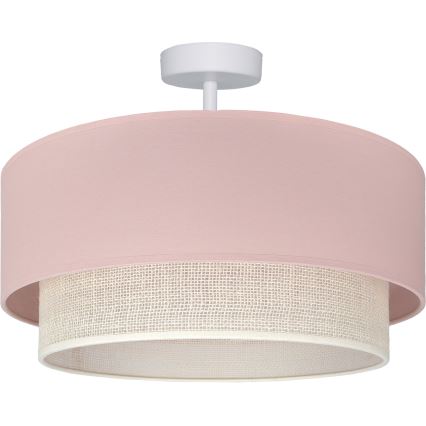 Brilagi - LED Przysufitowy żyrandol BOHO BOBO 1xE27/60W/230V śr. 40 cm różowy/kremowy