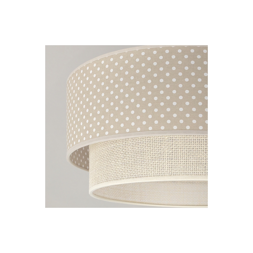 Brilagi - LED Przysufitowy żyrandol BOHO BOBO 1xE27/60W/230V śr. 40 cm w kropki, beżowo-kremowy
