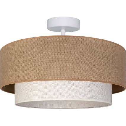Brilagi - LED Przysufitowy żyrandol BOHO ECO 1xE27/10W/230V śr. 40 cm beżowy/kremowy