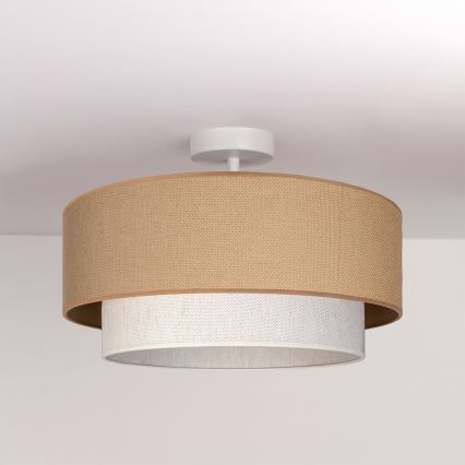 Brilagi - LED Przysufitowy żyrandol BOHO ECO 1xE27/10W/230V śr. 40 cm beżowy/kremowy