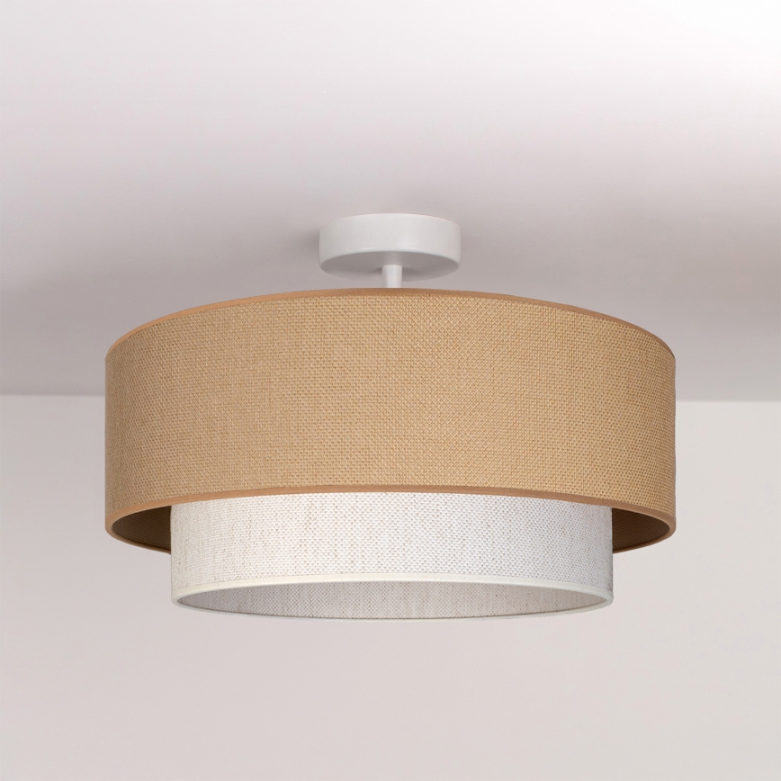 Brilagi - LED Przysufitowy żyrandol BOHO ECO 1xE27/10W/230V śr. 40 cm beżowy/kremowy