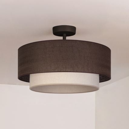 Brilagi - LED Przysufitowy żyrandol BOHO ECO 1xE27/10W/230V śr. 40 cm brązowy/kremowy