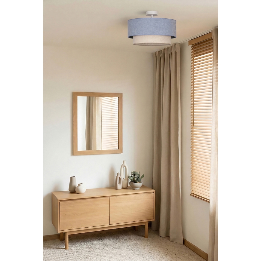 Brilagi - LED Przysufitowy żyrandol BOHO ECO 1xE27/10W/230V śr. 40 cm niebieski/kremowy