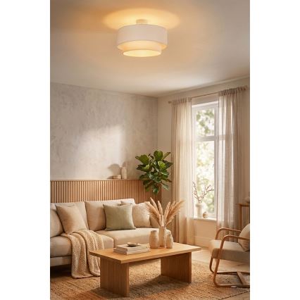 Brilagi - LED Przysufitowy żyrandol BOHO ECO 1xE27/10W/230V Ø 40 cm kremowy