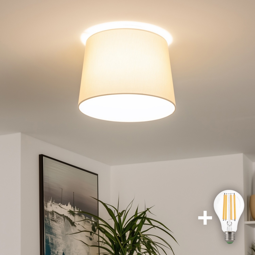 Brilagi - LED przysufitowy żyrandol CERIA 1xE27/40W/230V śr. 30 cm beżowy