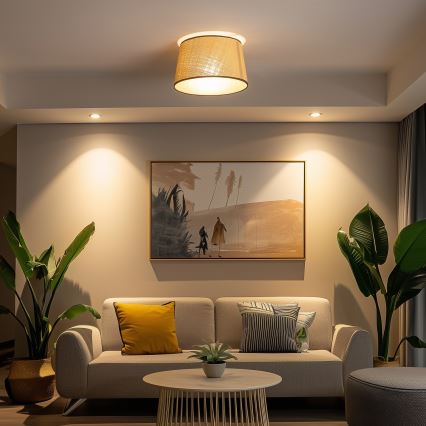 Brilagi - LED Przysufitowy żyrandol CERIA 1xE27/40W/230V śr. 35 cm beżowy