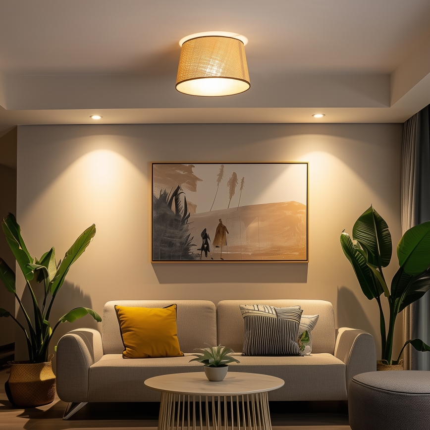 Brilagi - LED Przysufitowy żyrandol CERIA 1xE27/40W/230V śr. 35 cm beżowy