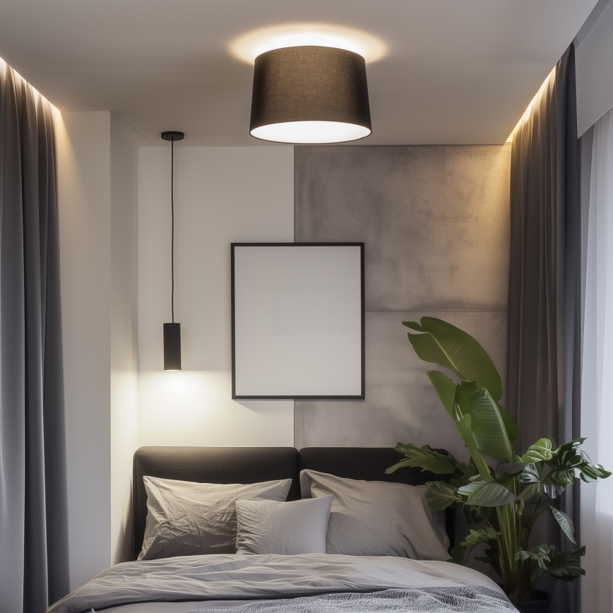 Brilagi - LED Przysufitowy żyrandol CERIA 1xE27/40W/230V śr. 45 cm czarny