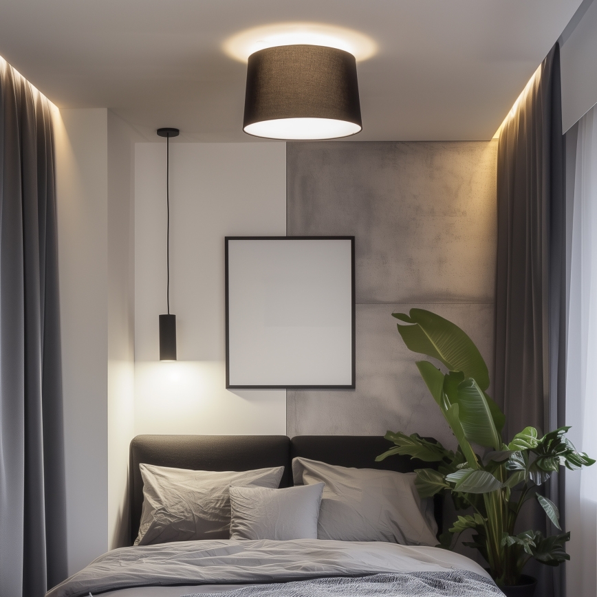 Brilagi - LED Przysufitowy żyrandol CERIA 1xE27/40W/230V śr. 45 cm czarny