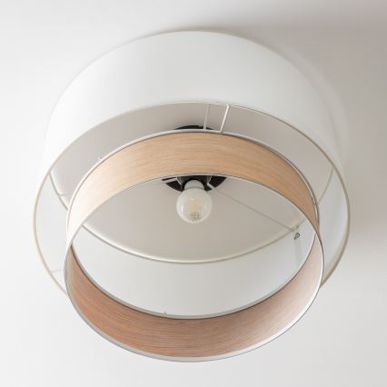 Brilagi - LED Przysufitowy żyrandol CERIA 1xE27/40W/230V śr. 50 cm biały/beżowy