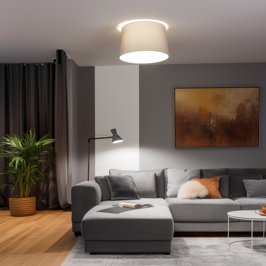 Brilagi - LED przysufitowy żyrandol CERIA 1xE27/40W/230V, średnica 45 cm, szary