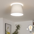 Brilagi - LED Przysufitowy żyrandol CERIA 1xE27/40W/230V Ø 30 cm szary