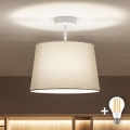 Brilagi - LED Przysufitowy żyrandol CERIA 1xE27/60W/230V śr. 30 cm biały/szary