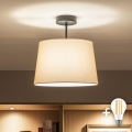 Brilagi - LED przysufitowy żyrandol CERIA 1xE27/60W/230V śr. 30 cm czarny/beżowy