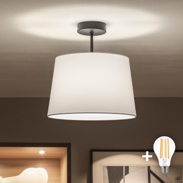 Brilagi - LED przysufitowy żyrandol CERIA 1xE27/60W/230V śr. 30 cm czarny/biały
