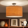 Brilagi - LED Przysufitowy żyrandol CERIA 1xE27/60W/230V śr. 45 cm czarny/beżowy