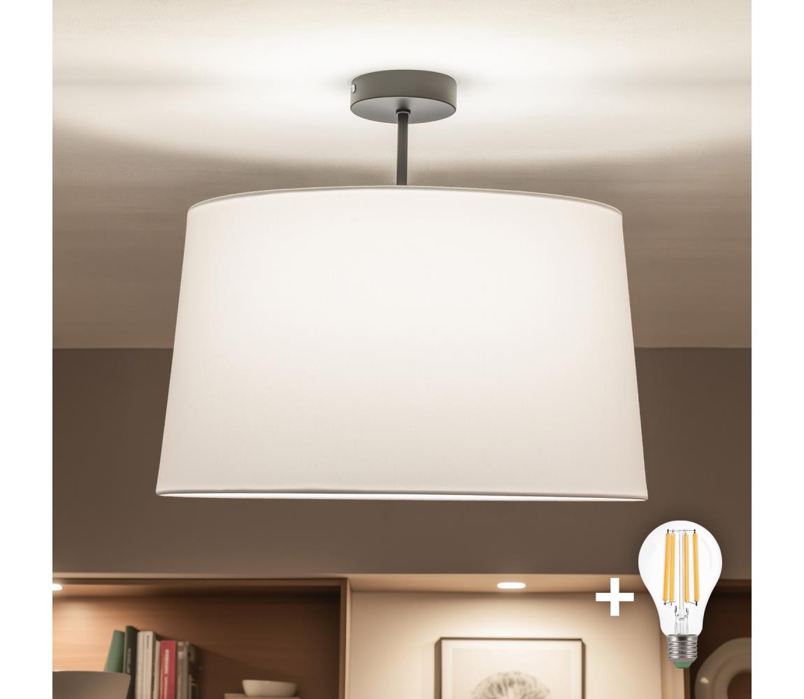 Brilagi - LED Przysufitowy żyrandol CERIA 1xE27/60W/230V śr. 45 cm czarny/biały
