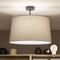 Brilagi - LED przysufitowy żyrandol CERIA 1xE27/60W/230V śr. 45 cm czarny/szary