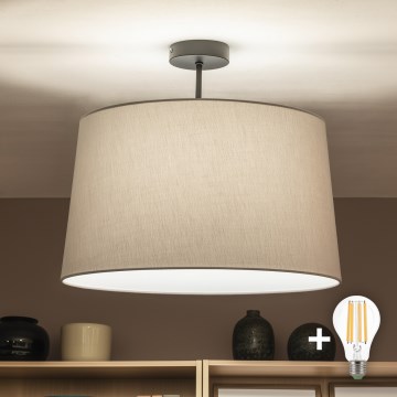 Brilagi - LED przysufitowy żyrandol CERIA 1xE27/60W/230V śr. 45 cm czarny/szary