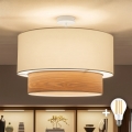 Brilagi - LED Przysufitowy żyrandol CERIA 1xE27/60W/230V śr. 50 cm biały/beżowy