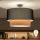 Brilagi - LED Przysufitowy żyrandol CERIA 1xE27/60W/230V śr. 50 cm czarny/beżowy