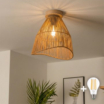 Brilagi - LED Przysufitowy żyrandol CERIA BOHO 1xE27/40W/230V śr. 30 cm brązowy/dąb