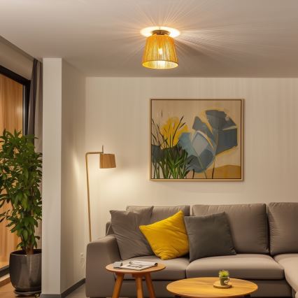 Brilagi - LED Przysufitowy żyrandol CERIA BOHO 1xE27/40W/230V Ø 28 cm brązowy