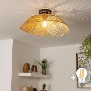 Brilagi - LED Przysufitowy żyrandol CERIA BOHO 1xE27/40W/230V Ø 50 cm brązowy