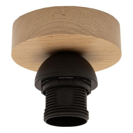 Brilagi - LED Przysufitowy żyrandol CERIA BOHO 1xE27/40W/230V Ø 50 cm czarny/brązowy/dąb