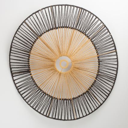 Brilagi - LED Przysufitowy żyrandol CERIA BOHO 1xE27/40W/230V Ø 50 cm czarny/brązowy/dąb