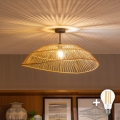 BRILAGI - LED Przysufitowy żyrandol CERIA BOHO 1xE27/60W/230V śr. 70 cm czarny/brązowy