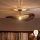 Brilagi - LED Przysufitowy żyrandol CERIA BOHO 1xE27/60W/230V Ø 80 cm czarny/brązowy