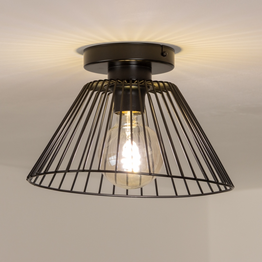 Brilagi - LED Przysufitowy żyrandol CERIA WIRE 1xE27/40W/230V śr. 21 cm czarny