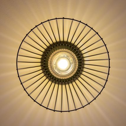 Brilagi - LED Przysufitowy żyrandol CERIA WIRE 1xE27/40W/230V śr. 21 cm czarny