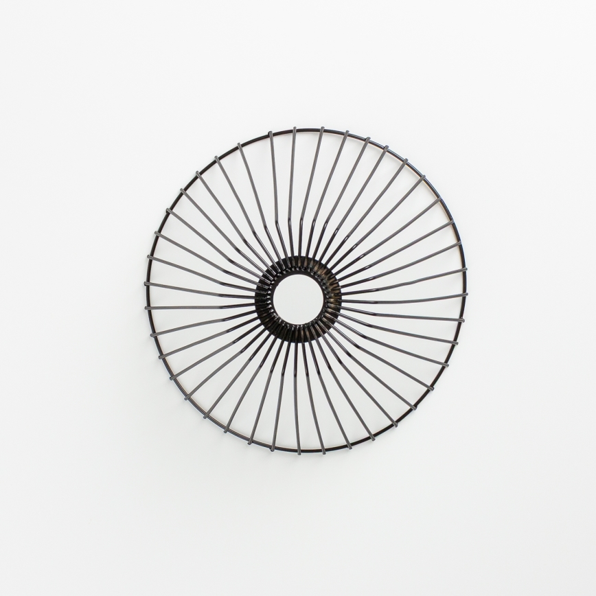 Brilagi - LED Przysufitowy żyrandol CERIA WIRE 1xE27/40W/230V śr. 30 cm czarny/dąb