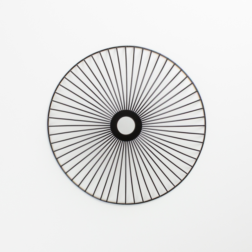 Brilagi - LED Przysufitowy żyrandol CERIA WIRE 1xE27/40W/230V śr. 38 cm czarny/dąb