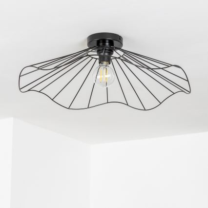 Brilagi - LED Przysufitowy żyrandol CERIA WIRE 1xE27/40W/230V śr. 60 cm czarny