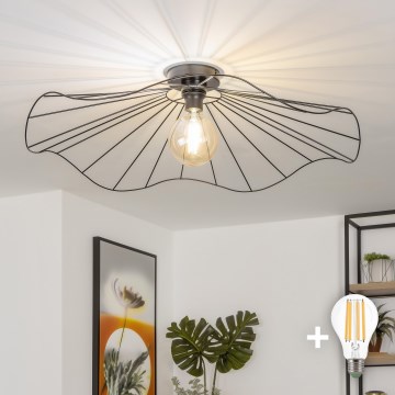 Brilagi - LED Przysufitowy żyrandol CERIA WIRE 1xE27/40W/230V śr. 80 cm czarny