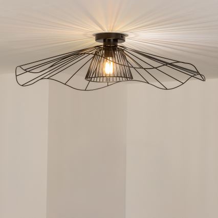 Brilagi - LED Przysufitowy żyrandol CERIA WIRE 1xE27/40W/230V śr. 80 cm czarny