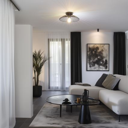 Brilagi - LED Przysufitowy żyrandol CERIA WIRE 1xE27/40W/230V Ø 38 cm czarny