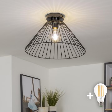Brilagi - LED Przysufitowy Żyrandol CERIA WIRE 1xE27/40W/230V Ø 45 cm czarny