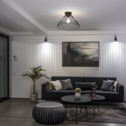 Brilagi - LED Przysufitowy Żyrandol CERIA WIRE 1xE27/40W/230V Ø 45 cm czarny
