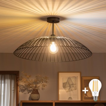 Brilagi - LED Przysufitowy żyrandol CERIA WIRE 1xE27/60W/230V śr. 60 cm czarny