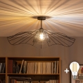 BRILAGI - LED Przysufitowy żyrandol CERIA WIRE 1xE27/60W/230V Ø 80 cm czarny