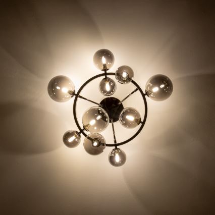 Brilagi - LED Przysufitowy żyrandol MILLA 10xG9/3W/230V czarny chrom/dymione