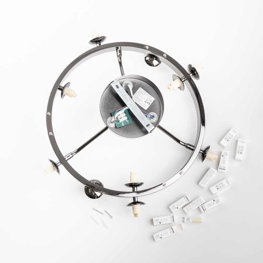 Brilagi - LED Przysufitowy żyrandol MILLA 10xG9/3W/230V czarny chrom/dymione