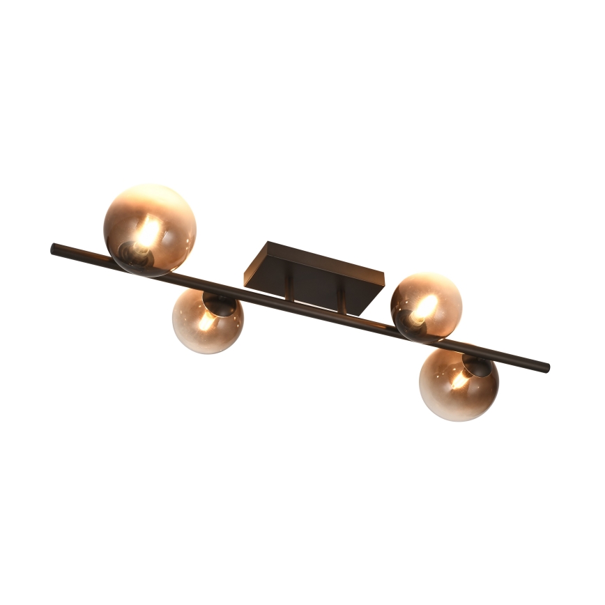 Brilagi - LED Przysufitowy żyrandol MILLA 4xG9/3W/230V brązowy/przydymiony brąz