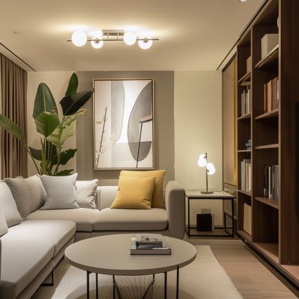 Brilagi - LED Przysufitowy żyrandol MILLA 4xG9/3W/230V czarny chrom/biały