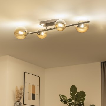 Brilagi - LED Przysufitowy żyrandol MILLA 4xG9/3W/230V czarny chrom/złoty